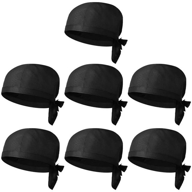 7pcs Restaurant Catering Hat Practical Cook Hat Simple Style Chef Hat Unisex