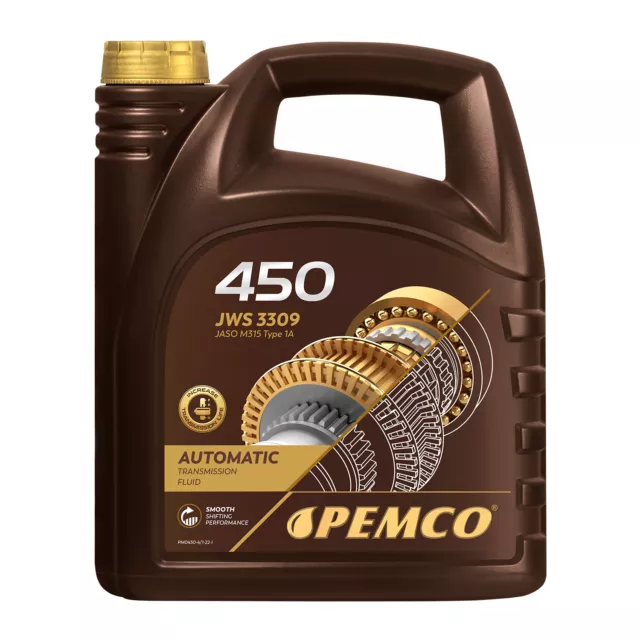 Pemco 450 Atf Jws 3309 Huile pour Boîte à Vitesse Automatique, 4 Litre