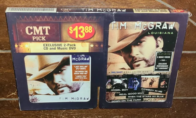 CMT Pick ~ Exclusive 2-Pack: Tim Mc Graw (DVD/CD, 2007, CMT/Curb)