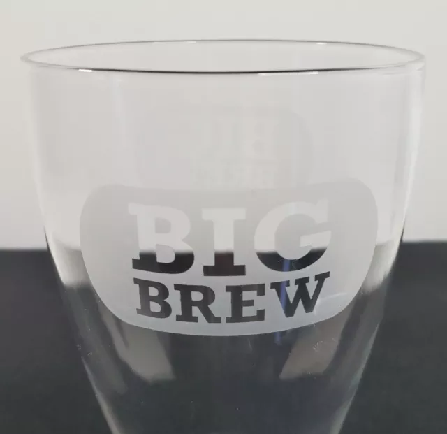 Big Brew Pilsner Bear Tall Clear Glass Drinking Cup 8.75” Tall 26 oz 2