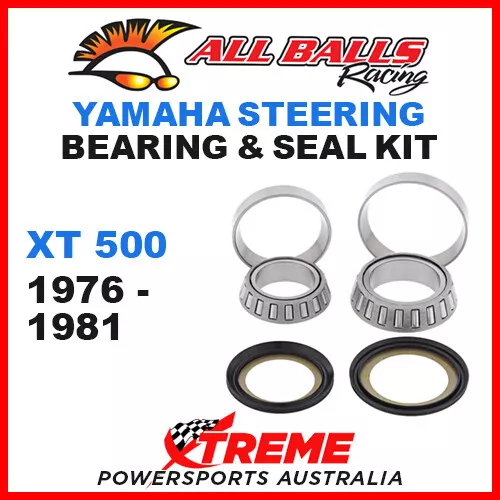 All Balls 22-1008 Steering Head Stem Bearing Kit Yamaha Xt500 Xt 500 1976-1981