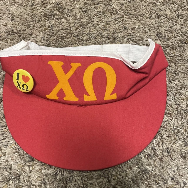 Vintage Chi Omega Visors & Pin