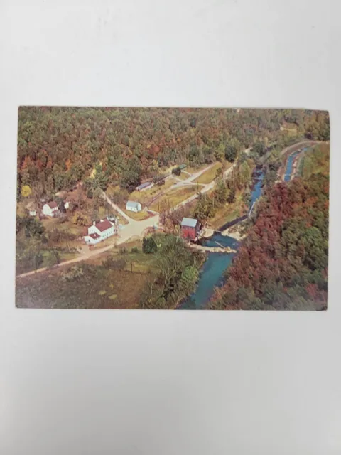 Vintage Postcard Aerial View Rainbow Trout Ranch Rockbridge Missouri