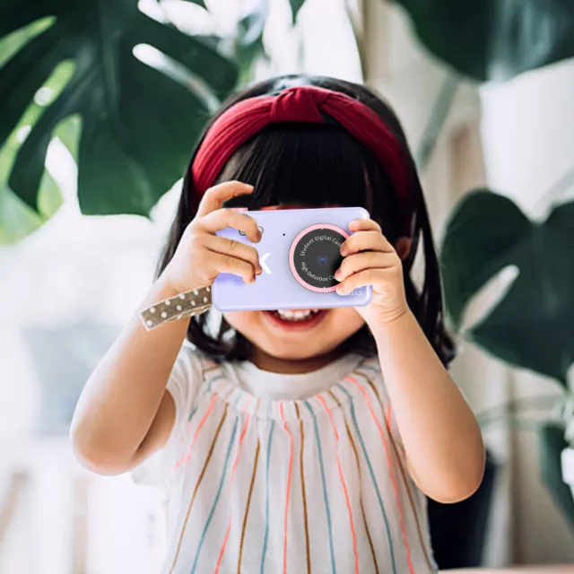80MP 2.4 inch HD Screen Kids Digital Video Photo Camera with 32GB Card (Purple) 3