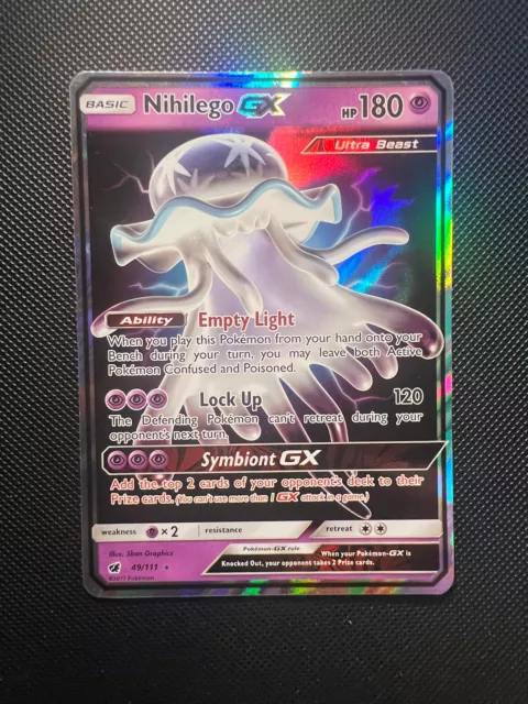 Nihilego GX 103/111 Ultra Rare Crimson Invasion Pokemon Card *NM