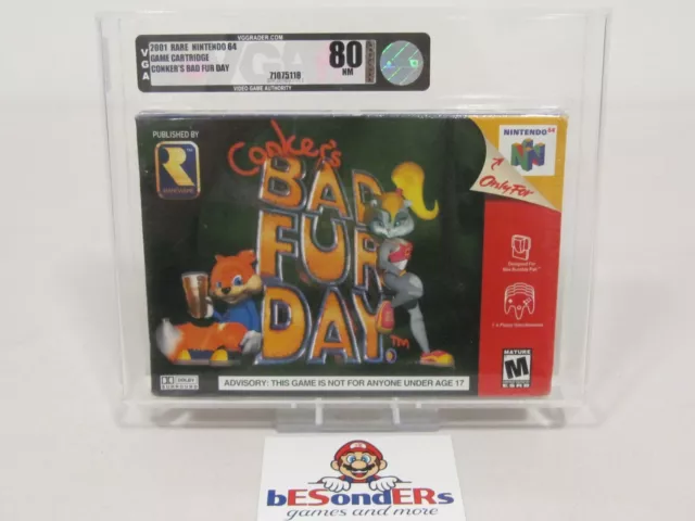 Nintendo 64 - Conker's Bad Fur Day - Vga 80 Nm / Archival - Ovp - Neu - Usa