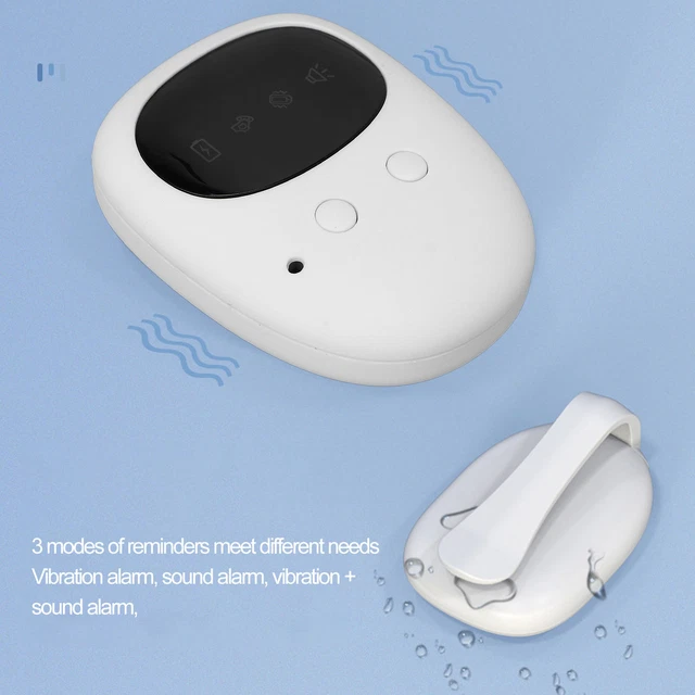 Alarma de enuresis inalámbrica 3 modos alarma de vibración de sonido enuresis eléctrica ECA