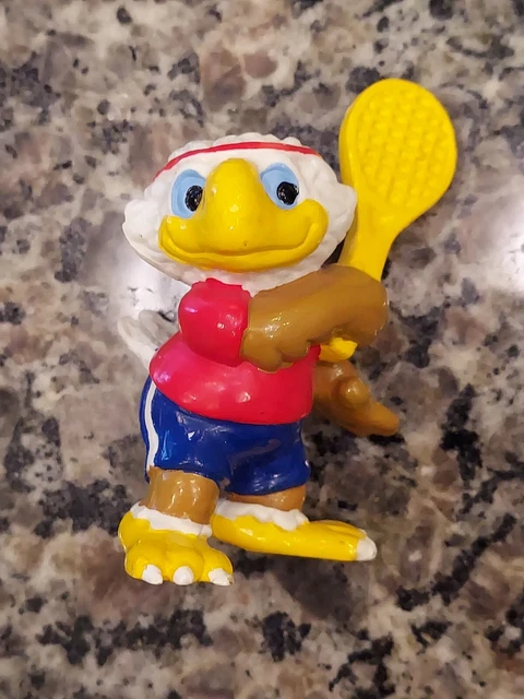 1984 LA OLYMPICS Mascot Sam The Eagle Tennis Figure W. Berrie Company