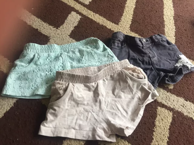 Bundle Girls Shorts,4-5 Years,Matalan,River Island,Good Condition
