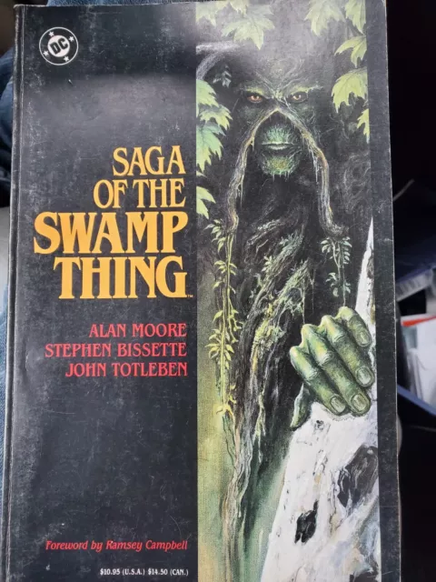 Saga Of The Swamp Thing Graphic Novel 1st Printing 1987 TPB Alan Moore DC Comics