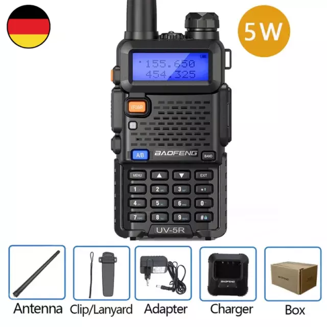 Baofeng Walkie Talkie Uv 5R 5W 8W Dual Band Ham Zwei Wege Radio Vhf Uhf Fm Radio