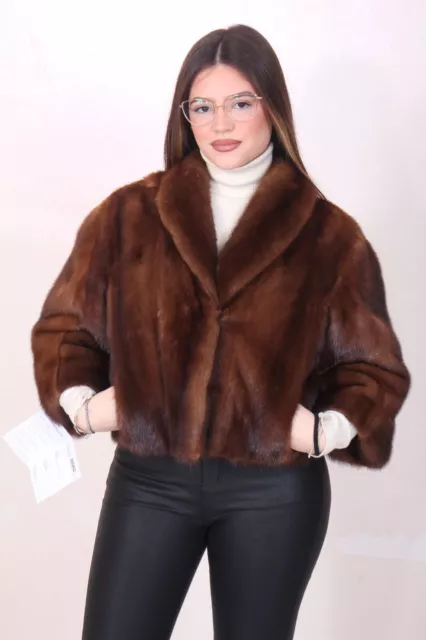 Giacca Pelliccia Visone Coat Mink Fur Jacket Nerz Pelzmantel Fourrure Vison 毛皮