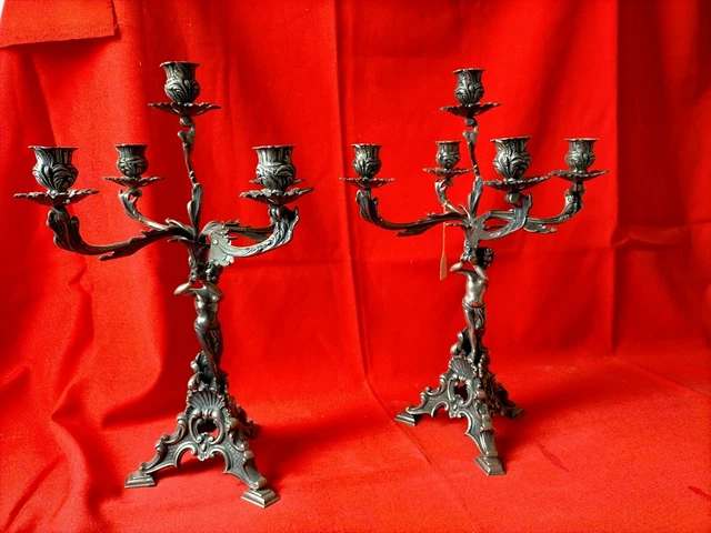Candelabro A 5 Rami Argentato - 122 Cm Di Altezza Per Matrimoni Ed Eventi Eleganti | Regolabile A 3 O 1 Ramo - Foto 2