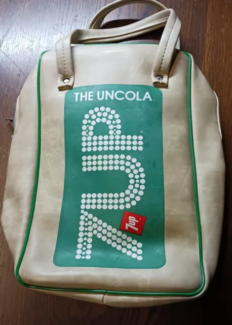 VTG 70s 7UP THE UNCOLA SODA BAG COOLER RARE HTF