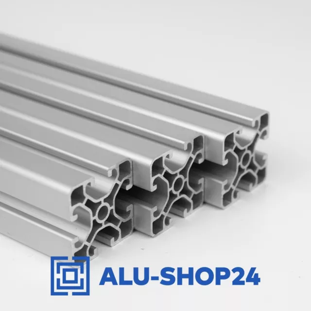 ALU-SHOP24 Profil Aluprofil 40x40 Nut 8 Aluminium item kompatibel superleicht