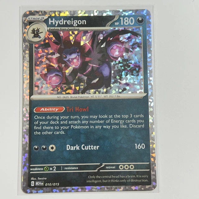 hydreigon pokemon card 010 015 TCG - 10/15 - McDonald's Promos 2024 - NM $6.99 Gx2 / None / 3 Artist Hydreigon Rare · Mega Rising