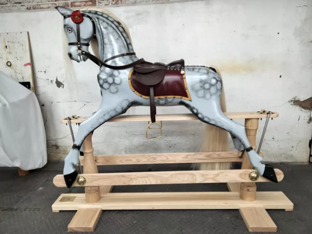 Large Rocking Horse Hand Carved From Wood New from the maker. Delivery available