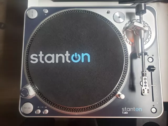 Stanton T.80 Direct Drive Turntable, w/ Pitch-Control and lock, Cartridge+Needle