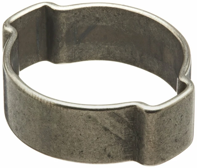 Oetiker10100002 Zinc-Plated Steel Hose Clamp,2-Ear,3.4mm Closed-5.0mm Open 500Pk