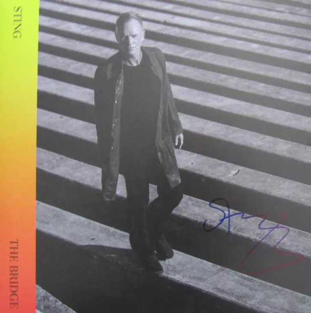 Sting Autogramm autograph signiert signed LP Vinyl The Bridge