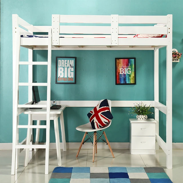 CHILDRENS ADULT CABIN Bed High Sleeper Loft Bed Single Bunk Beds Kids