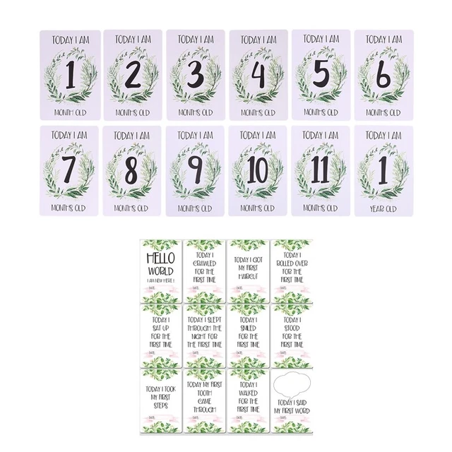 Infant Age Card Cards for Photo Memories First Mothers Day for Mom Parents