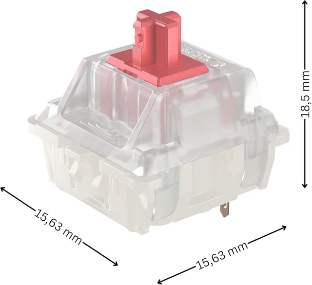 CHERRY MX RGB SILENT RED Switch Kit, 23 Mechanical Keyboard £27.49 ...