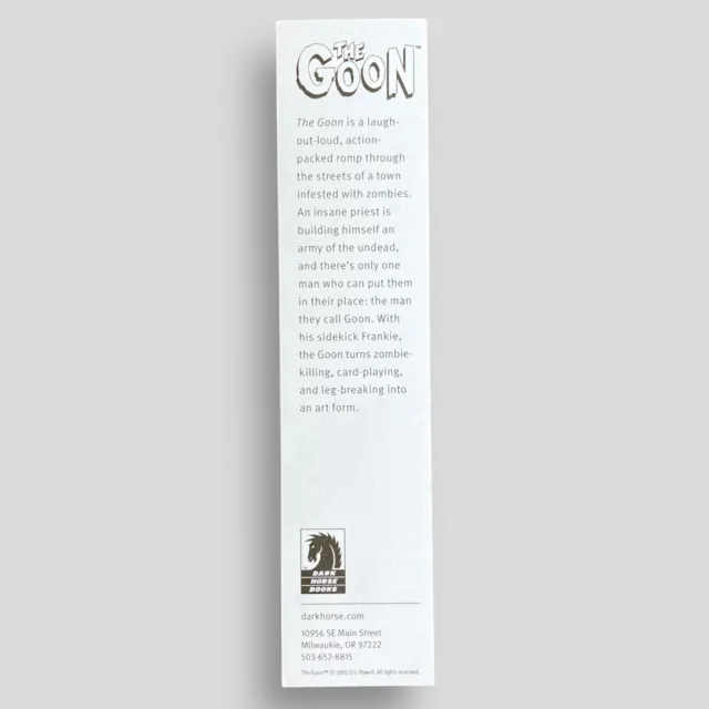 The Goon Collectible Promotional Bookmark 2
