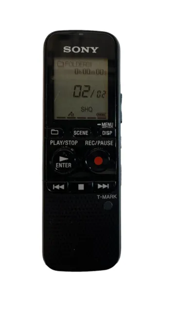 SONY ICD PX333 Digital Voice Recorder Black MicroSD USB Dictation MP3 TESTED