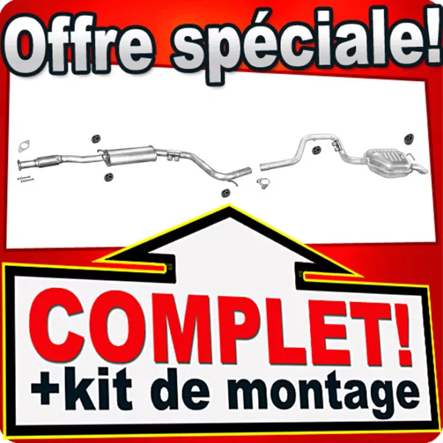 Ligne pot d'échappement pour FORD MONDEO MK1 1.8 TD Hayon Berline Silencieux