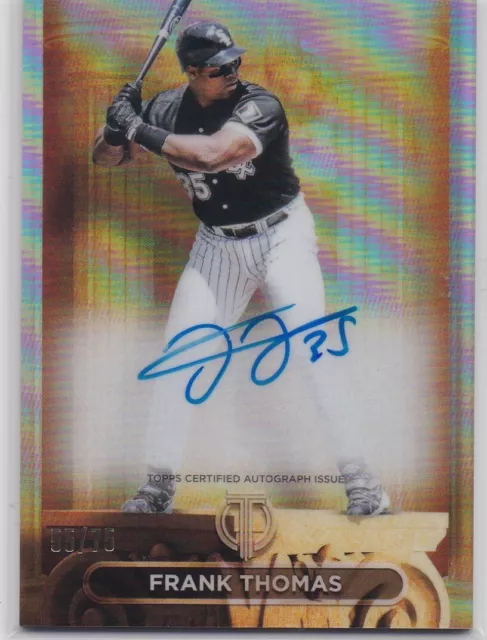 Frank Thomas 2024 Topps Tribute Pillars Of The Game Autograph Auto #55/75
