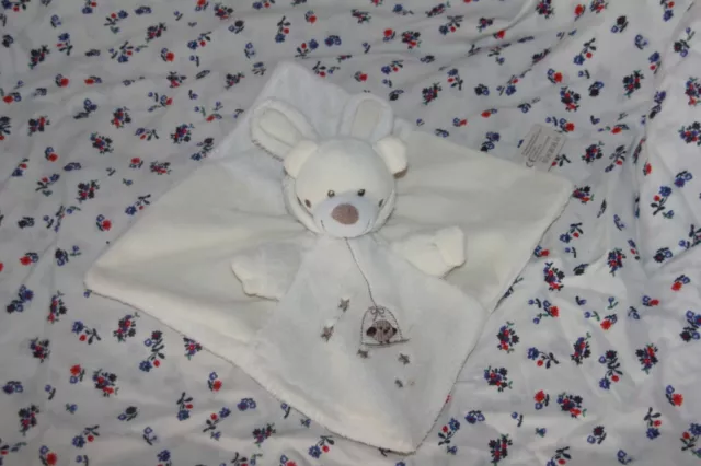 Doudou Simba Toys Ours Deguise En Lapin Plat Beige Creme Blanc Oiseau Etoile