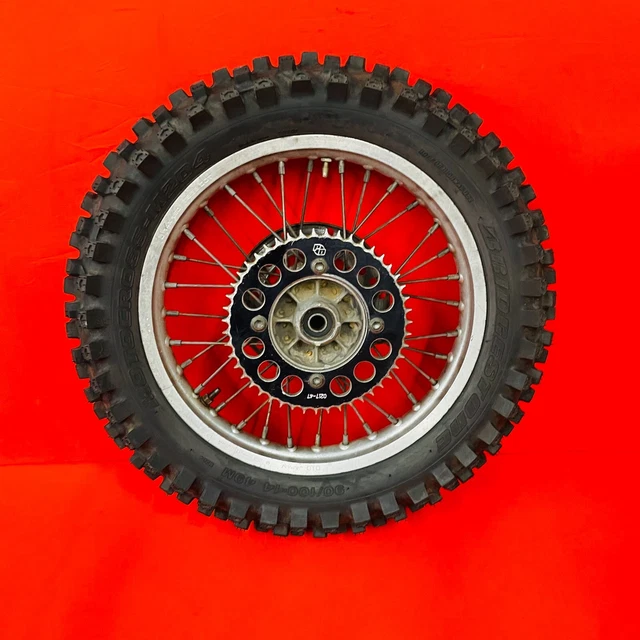 Yz80 Rear Wheel Complete 14" Rim Tire Genuine Oem Yamaha Yz 80 (93-01)