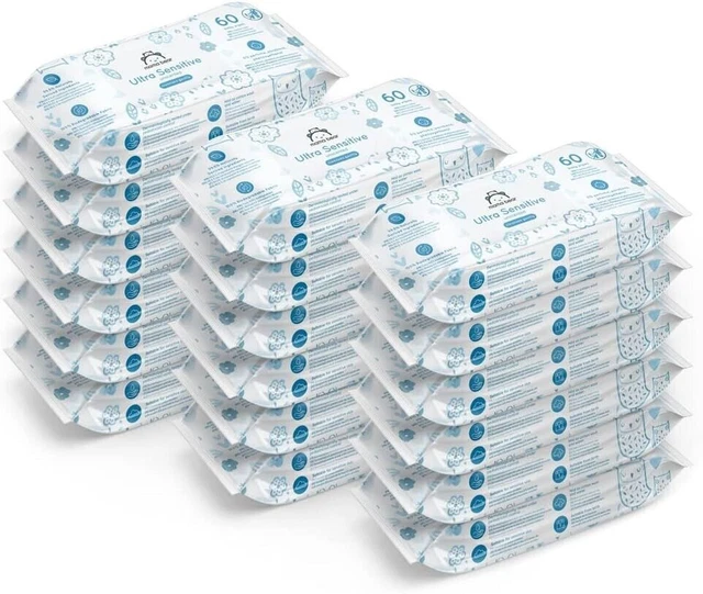 Amazon-Marke: Mama Bear r, Unparfümiert, 1080 Stück (18 packungen mit 60)