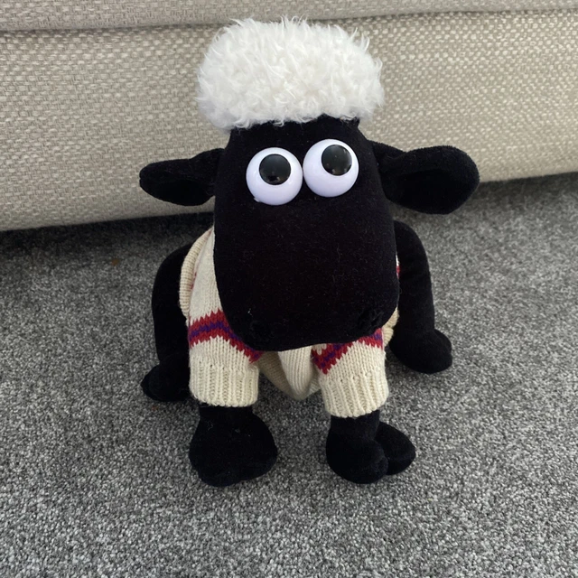 VINTAGE WALLACE AND Gromit Shaun The Sheep Plush 1989 Shawn Sean Jumper