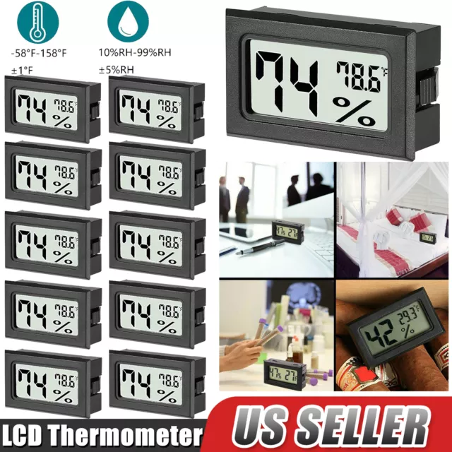 Mini Digital LCD Thermometer Humidity Meter Room Temperature Indoor Hygrometer