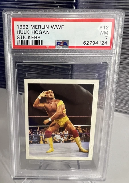 HULK HOGAN WWF Merlin 4 cartes autocollantes lutteuse WWE 1992 WWE #12