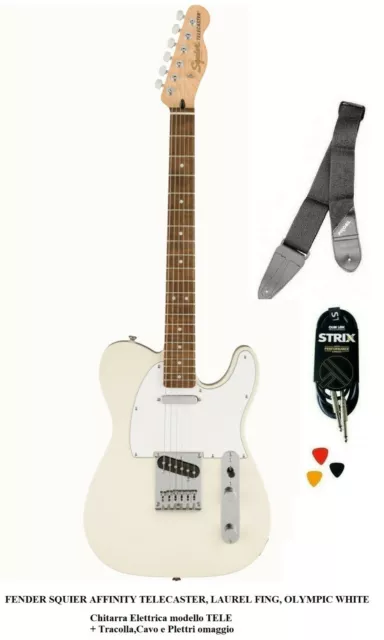 Fender Squier Affinity Telecaster LRL Olympic White Chitarra elettrica TELE