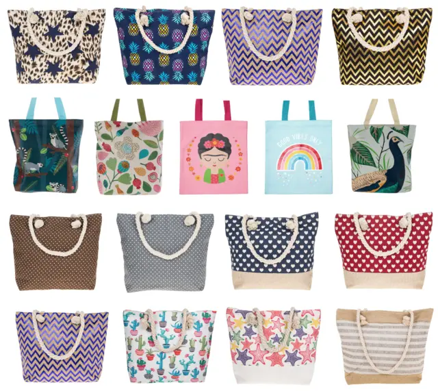 Large Reusable Womens Ladies Shopping Bag Tote Bags Travel Beach Bag