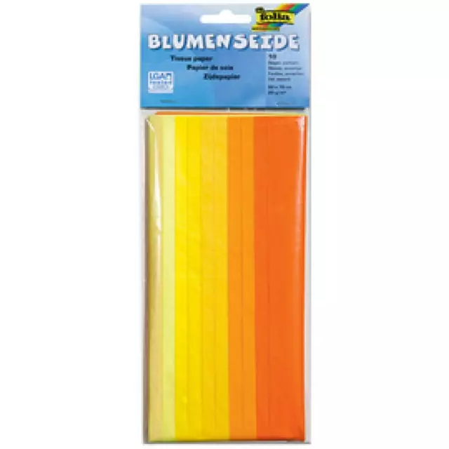 Seidenpapier, (B)500 x (H)700 mm, 20 g/ qm, Mix gelb folia 91091 (4001868065794)