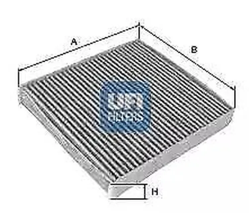 54.217.00 UFI Actif Carbone Filtre Intérieur Cabine Air Filtre 272773488R,