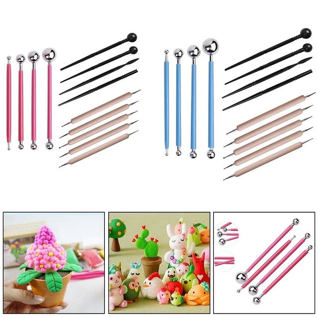 Ensemble d'outils de sculpture en céramique à double extrémité stylo à poin