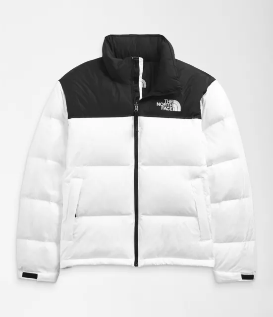 The North Face Men's 1996 Retro Nuptse 700 Down Puffer Jacket White Black NWT 3