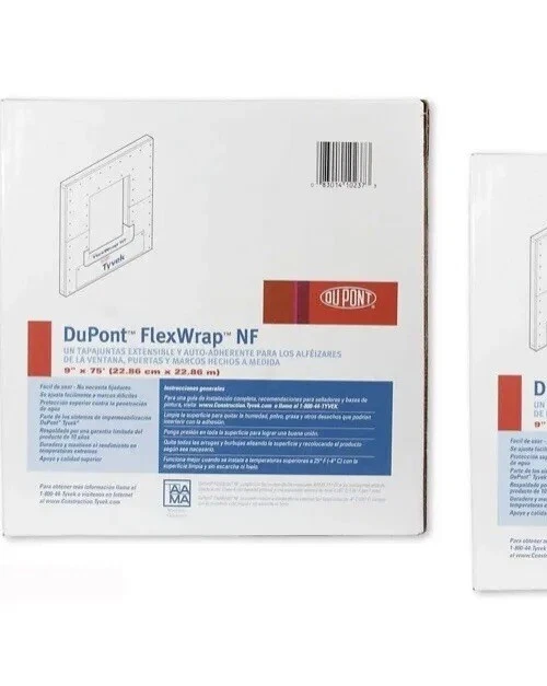 DUPONT TYVEK FLEX Wrap NF 9" x 75' SelfAdhered Flashing Tape 108.99