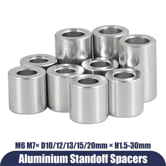M6 Aluminium Standoff Spacers Hollow Stand Off Collar Round Spacer Column Bush