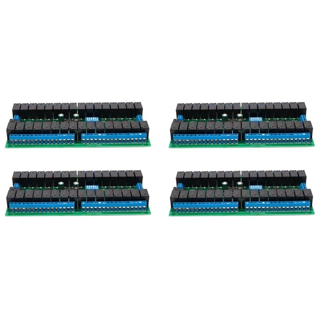 4X R421C32 DC12V 32 Channel Modbus RTU RS485 Bus Relay Module UART Serial SN5P1