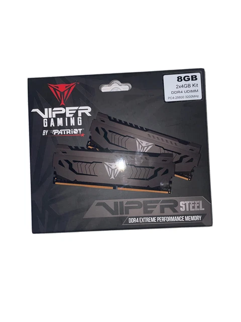 PATRIOT VIPER STEEL DDR4 8GB (2 x 4GB) 3200MHz Memory Kit (Open Box ...