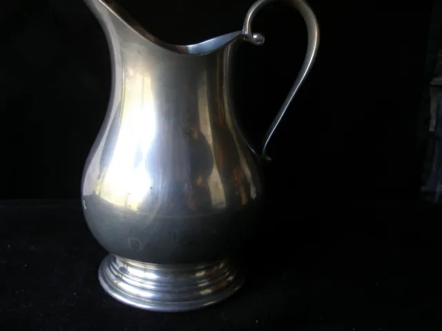 Vintage Hanle Distinctive American Pewter ATC small pitcher creamer & SUGAR BOWL