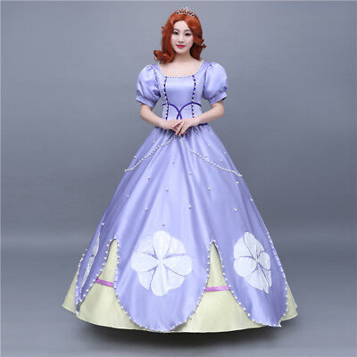 Cinderella Sleeping Beauty Disney Cosplay Kostüm Abend-kleid lang long Dress Rot 