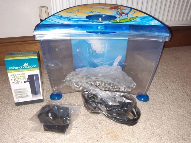 Children's Fish Tank with Gravel and Filter + Cartridges-Collection Huddersfield